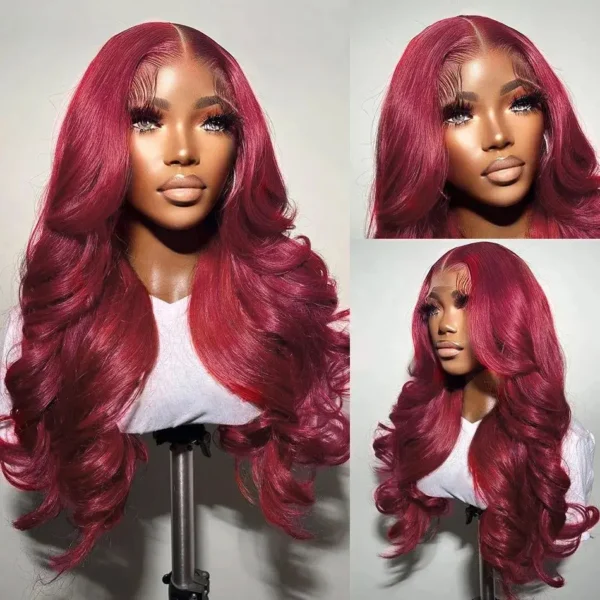 red human hair wigs