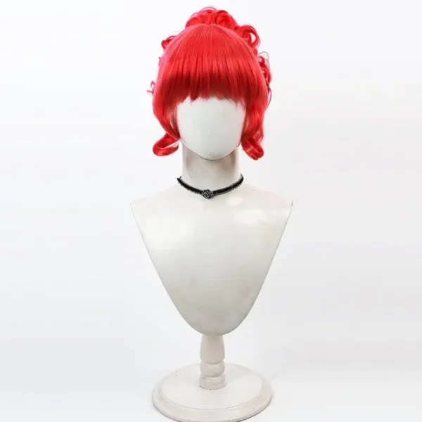 Beetlejuice Miss Argentina Cosplay Wig, Red Curly, Heat Resistant - Image 5